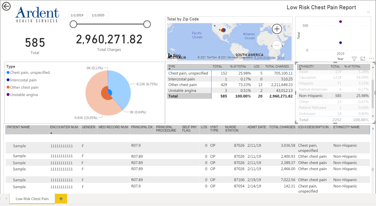 Patient Risk Assessment Report preview